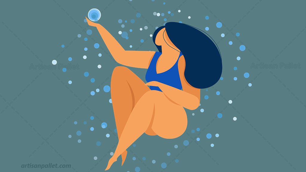 Female Flat Character Illustration 1