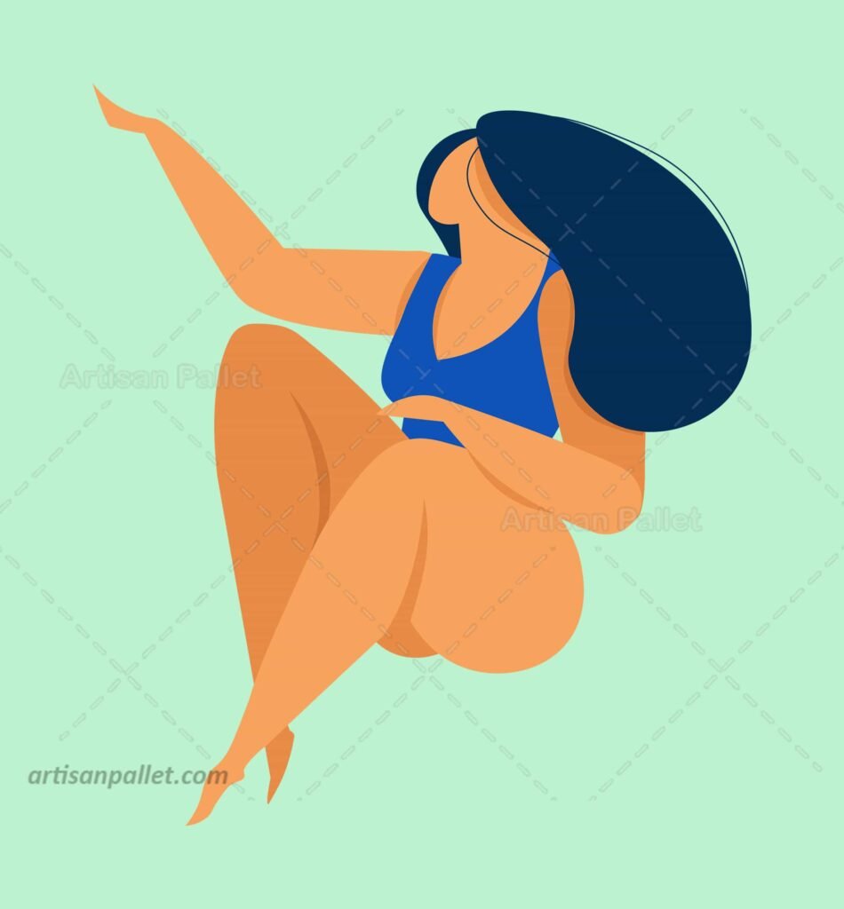Female Flat Character Illustration 6