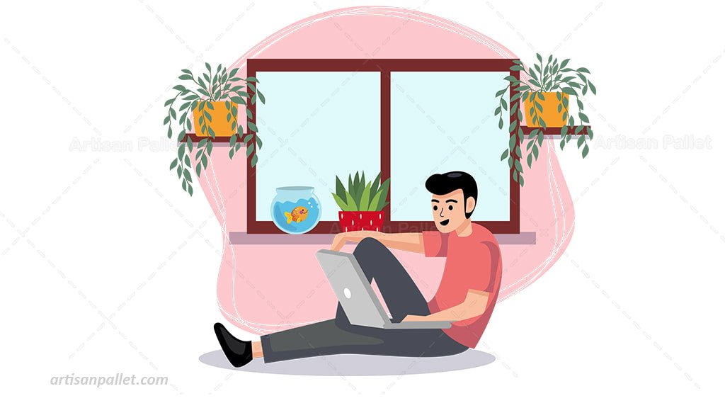 WORK FROM HOME ILLUSTRATIONS 2