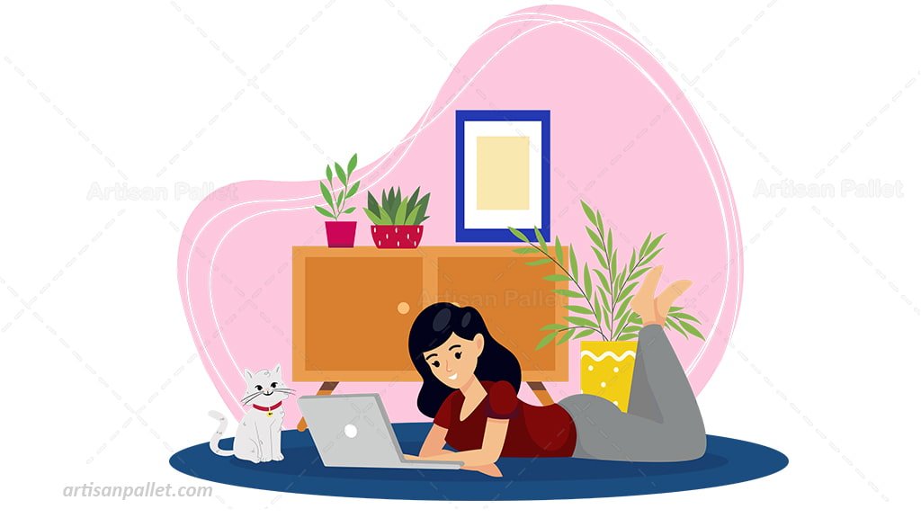 WORK FROM HOME ILLUSTRATIONS 4 1