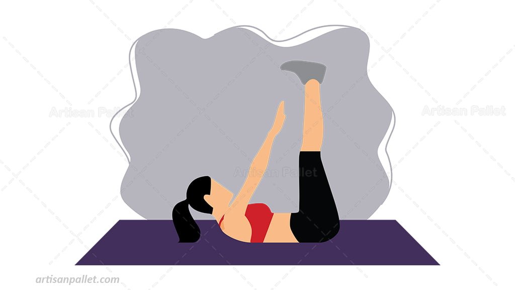 Workout Flat Illustration Pic 2