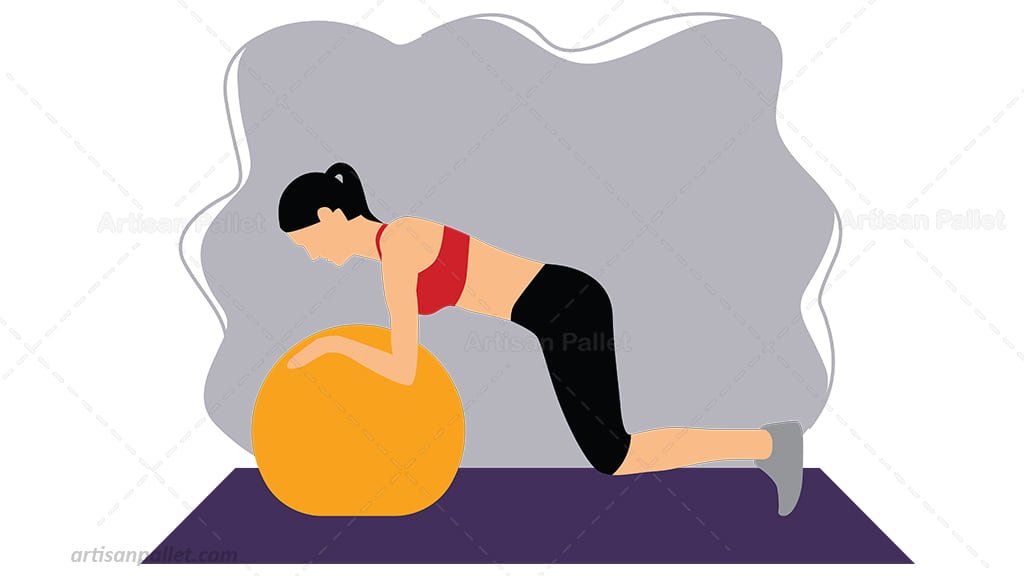 Workout Flat Illustration Pic 7