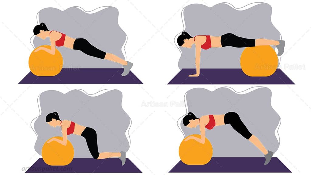 Workout Flat Illustration Pic 9