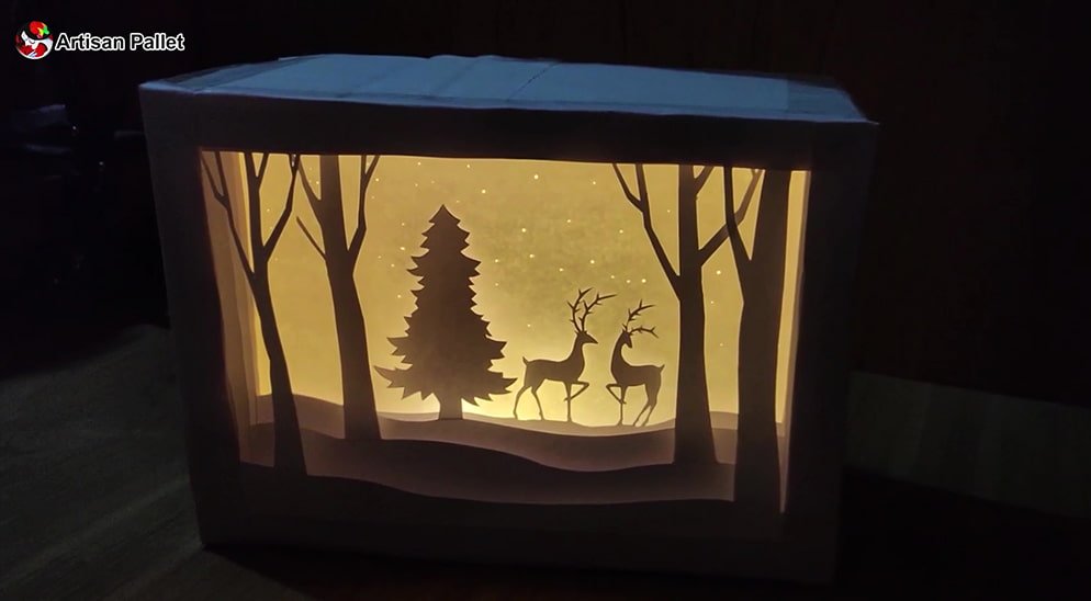 DIY christmas light box P11